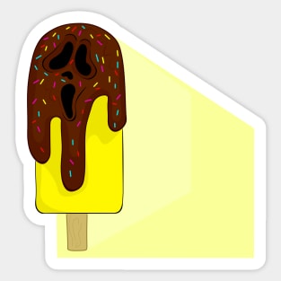 Chocolate ice cream monster Sticker